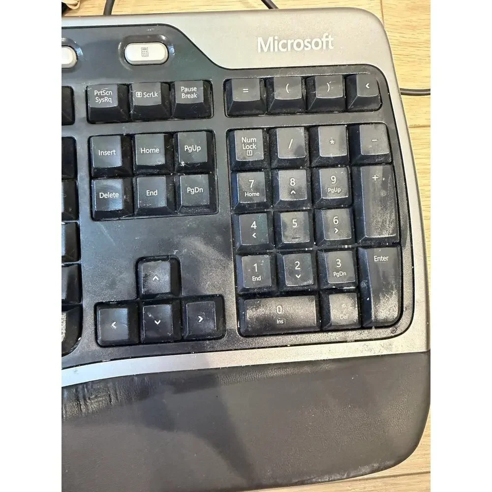 Microsoft Natural Ergonomic Keyboard 4000 V1.0 USB Wired Connection Tested